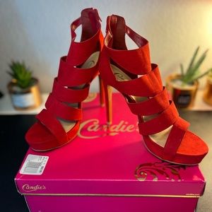 Candie’s Gladiator Stiletto Heel Sandals